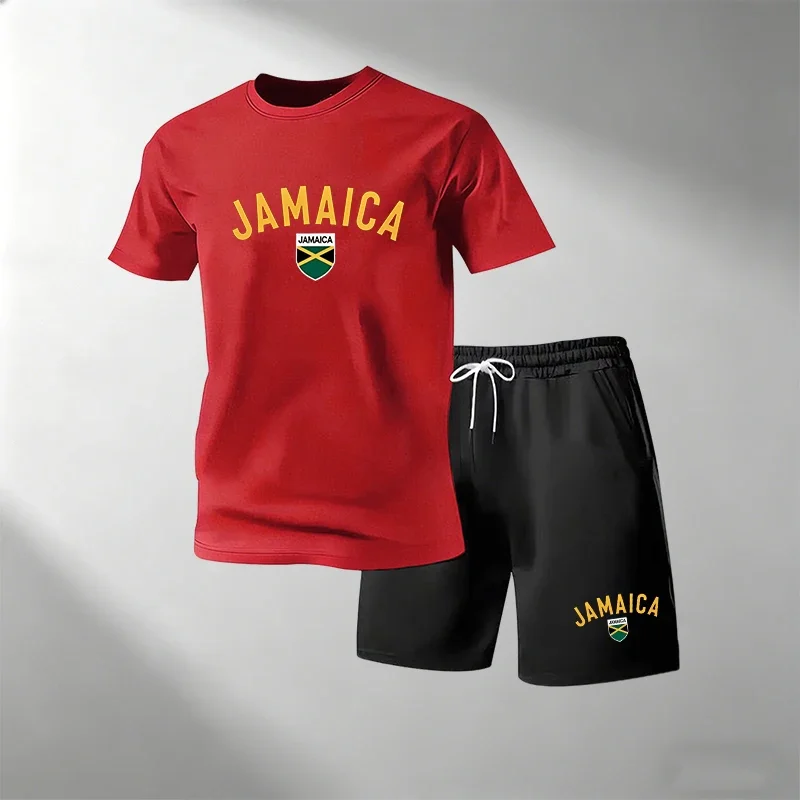 Summer Clothing For Young Men - JAMAICA Летние повседневные комплекты футболок для