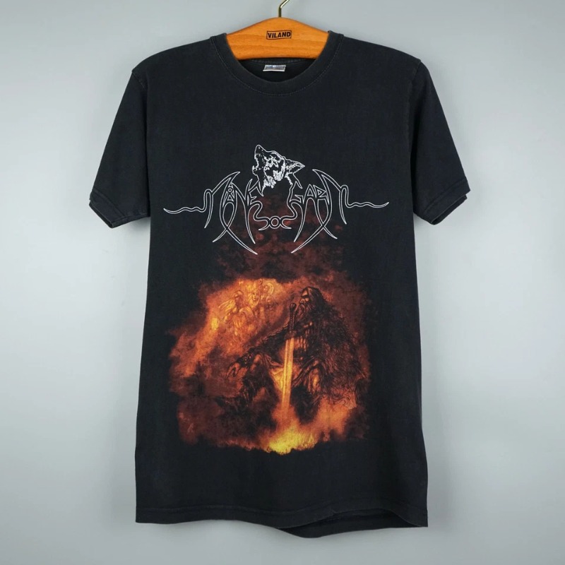 Summer Viking Clothing - Винтажная футболка Manegarm T-Shirt Viking Black