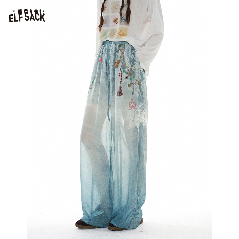 Palazzo Pant Wide - Женские широкие брюки ELFSACK с разноцветным