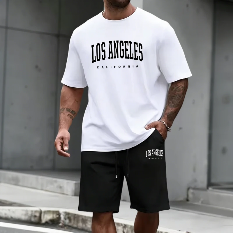 Summer Clothing Guys - Мужской спортивный костюм: футболка с коротким