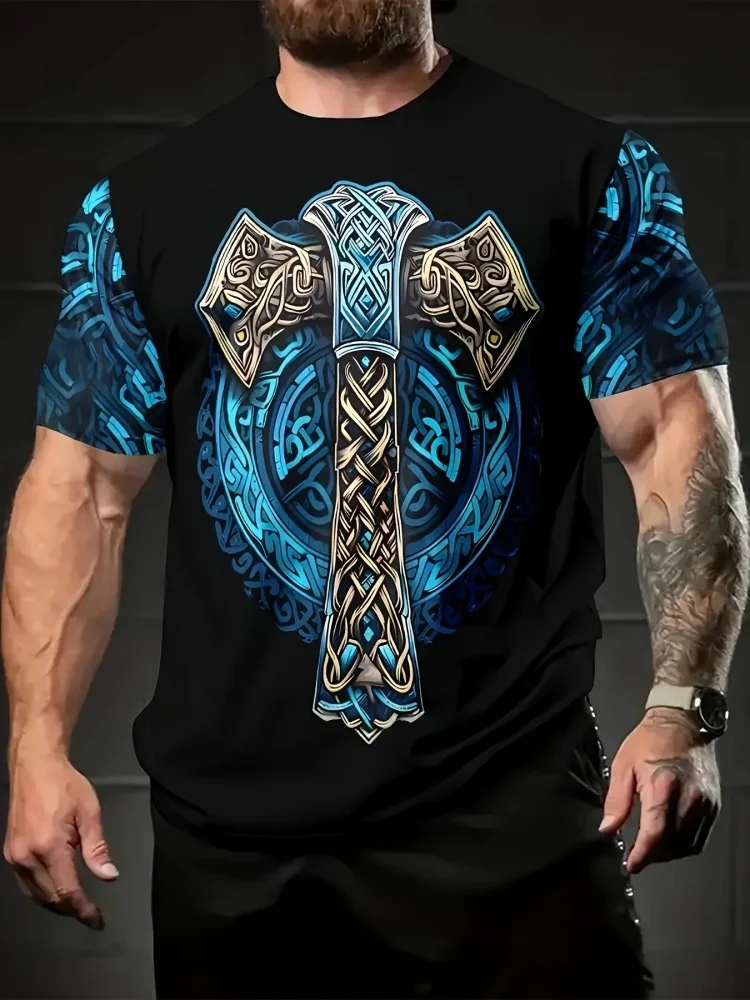 Summer Viking Clothing - Модная новая мужская футболка с принтом