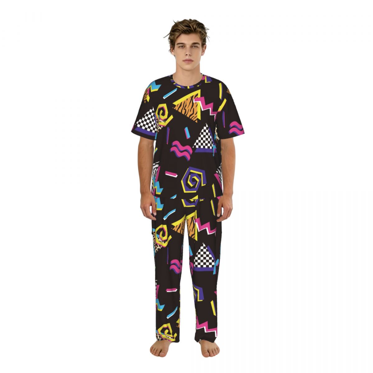 Summer Clothing Styles Men - Мужской пижамный костюм с короткими рукавами
