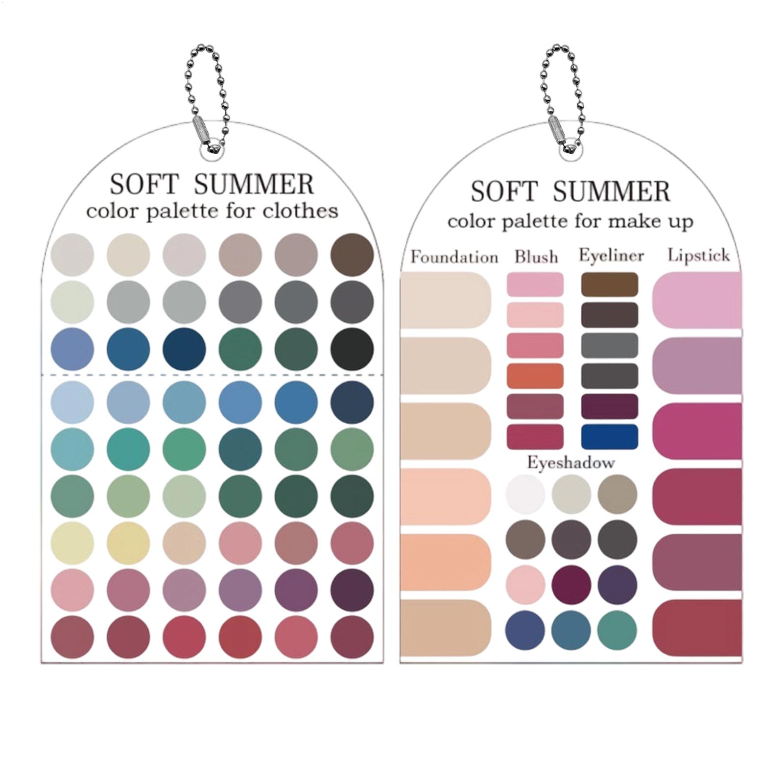 Summer Clothing Color Palette - 2 штуки акриловой палитры с мягкими