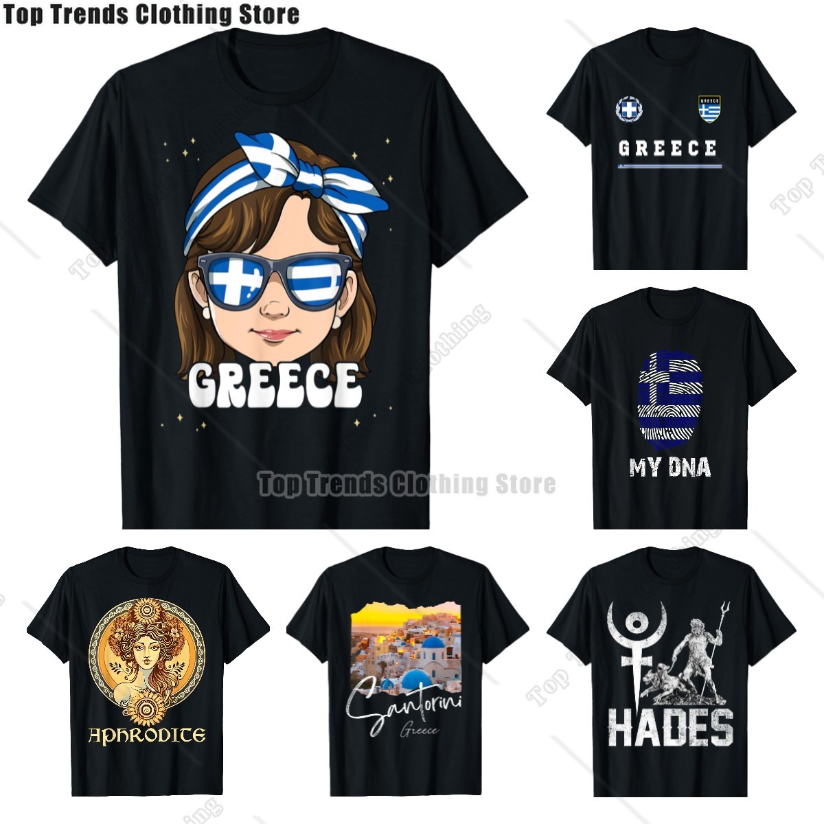 Summer Clothing For Greece - Футболка мужская с принтом греческого горда,