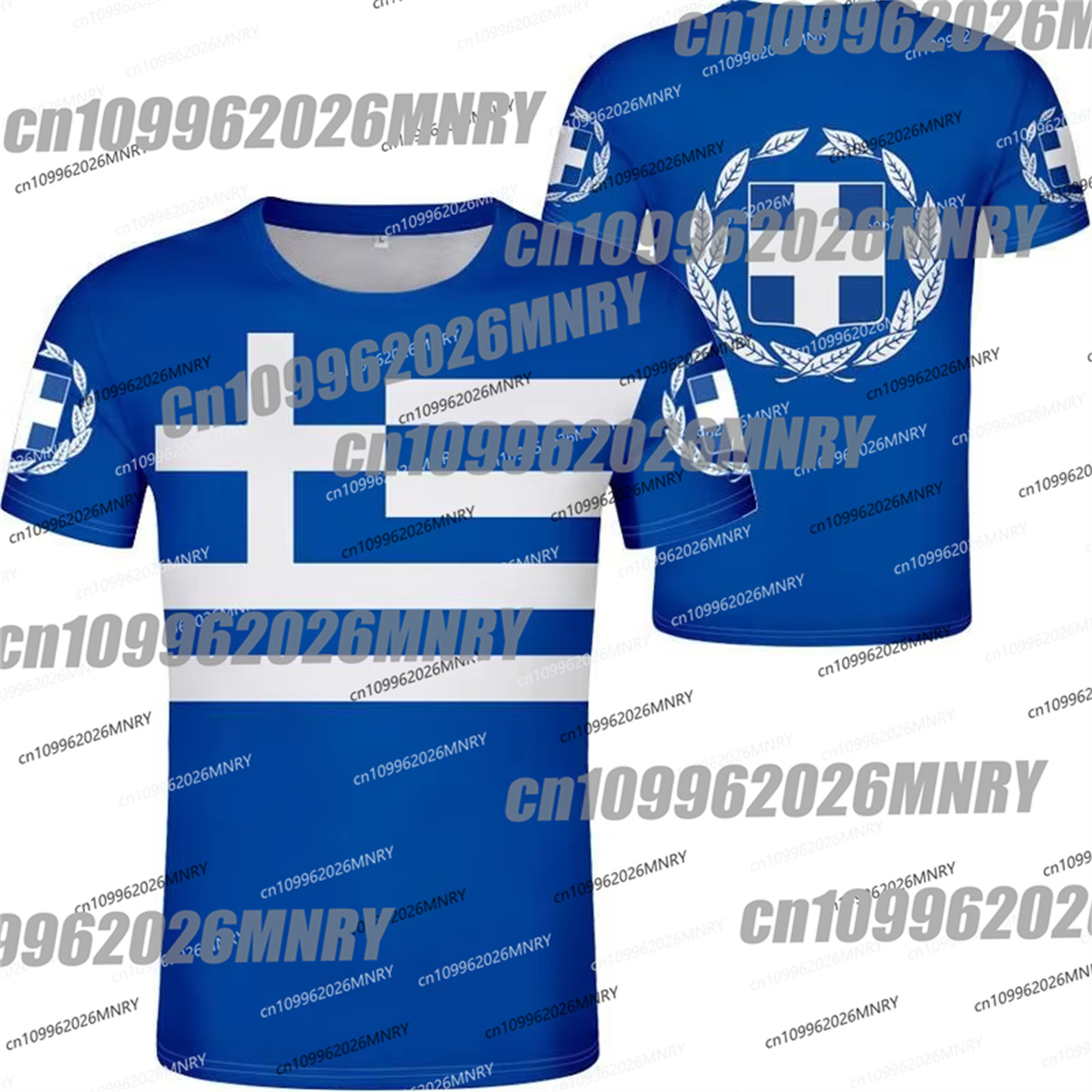 Summer Clothing For Greece - Футболка с графическим изображением эмблемы Греции