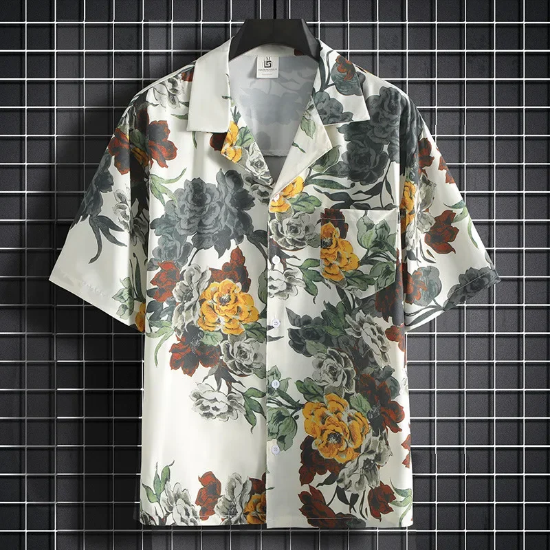 Summer Clothing Styles Men - Рубашка с принтом, мужская рубашка с