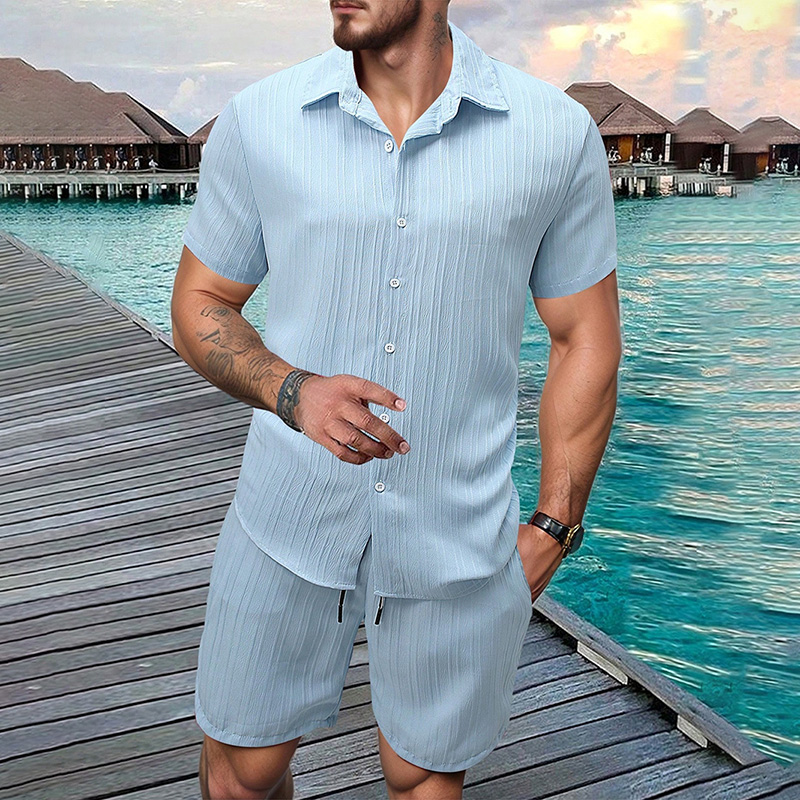 Summer Clothing Guys - Новый мужской комплект 2026: рубашка с