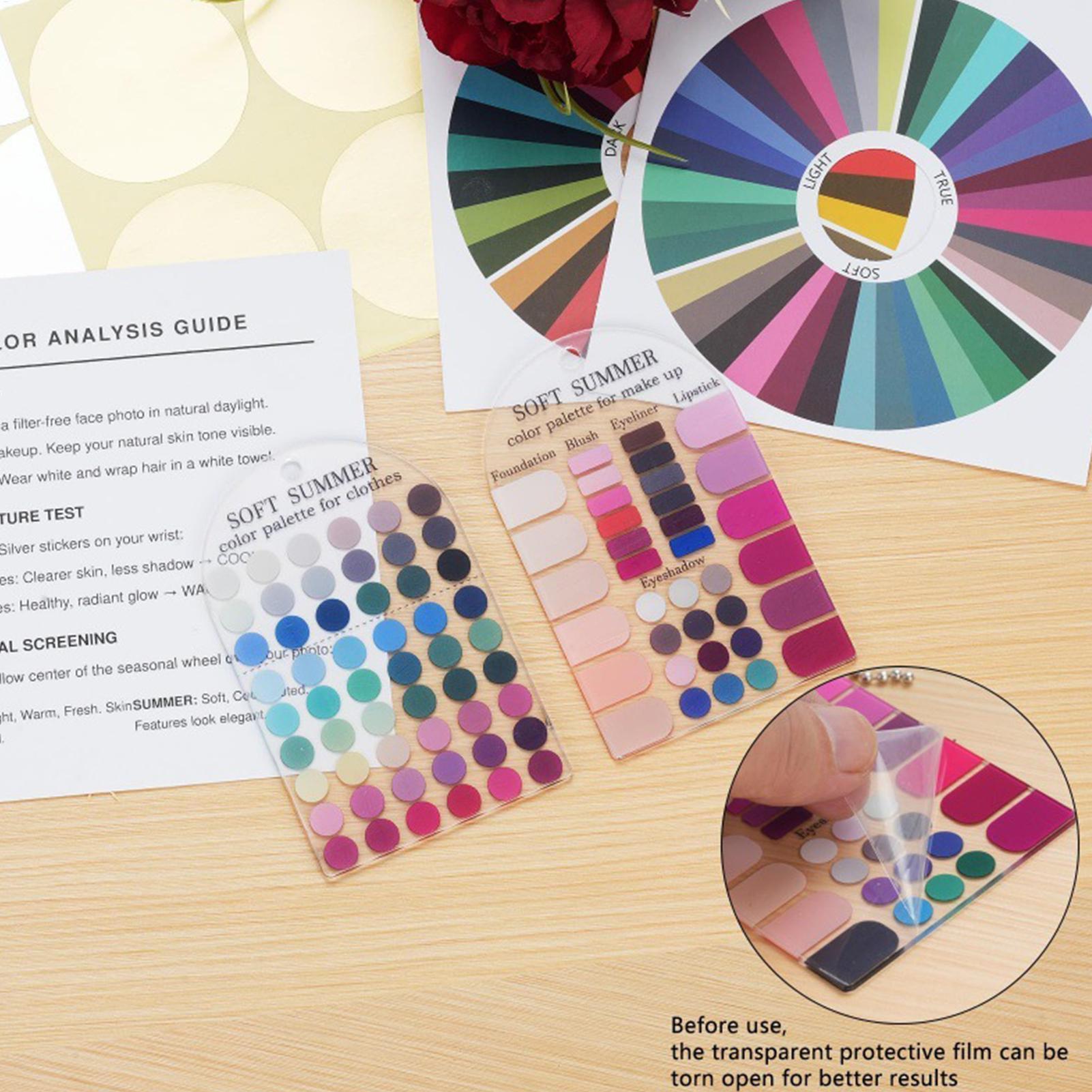 Summer Clothing Color Palette - 2 шт. мягких летних акриловых карточек