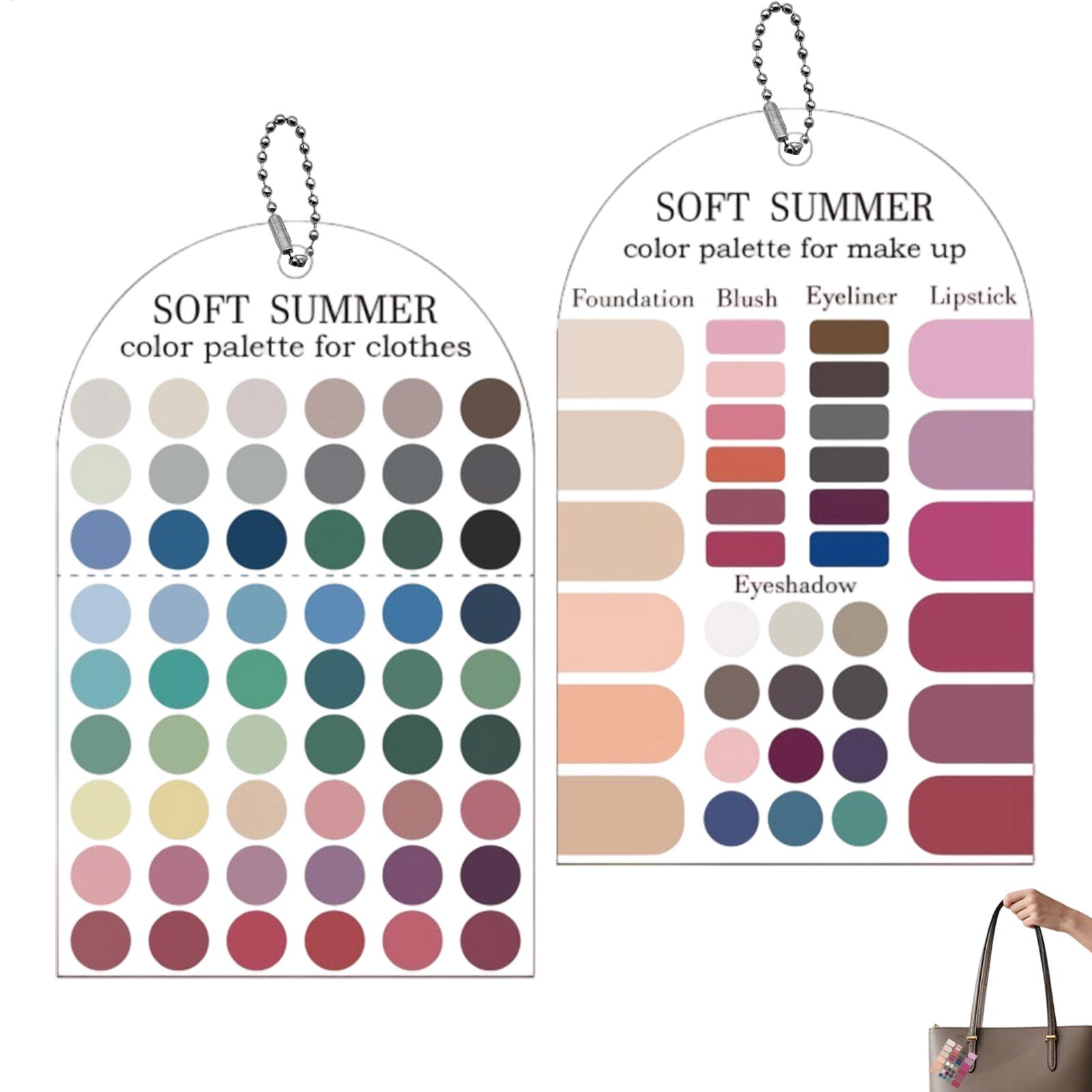 Summer Clothing Color Palette - 2 штуки акриловой палитры с мягкими