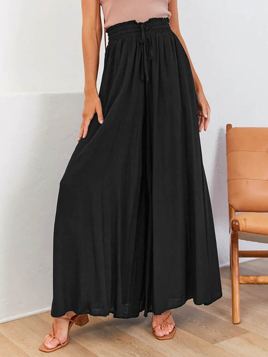 Palazzo Pant Wide - Женские брюки с высокой талией и