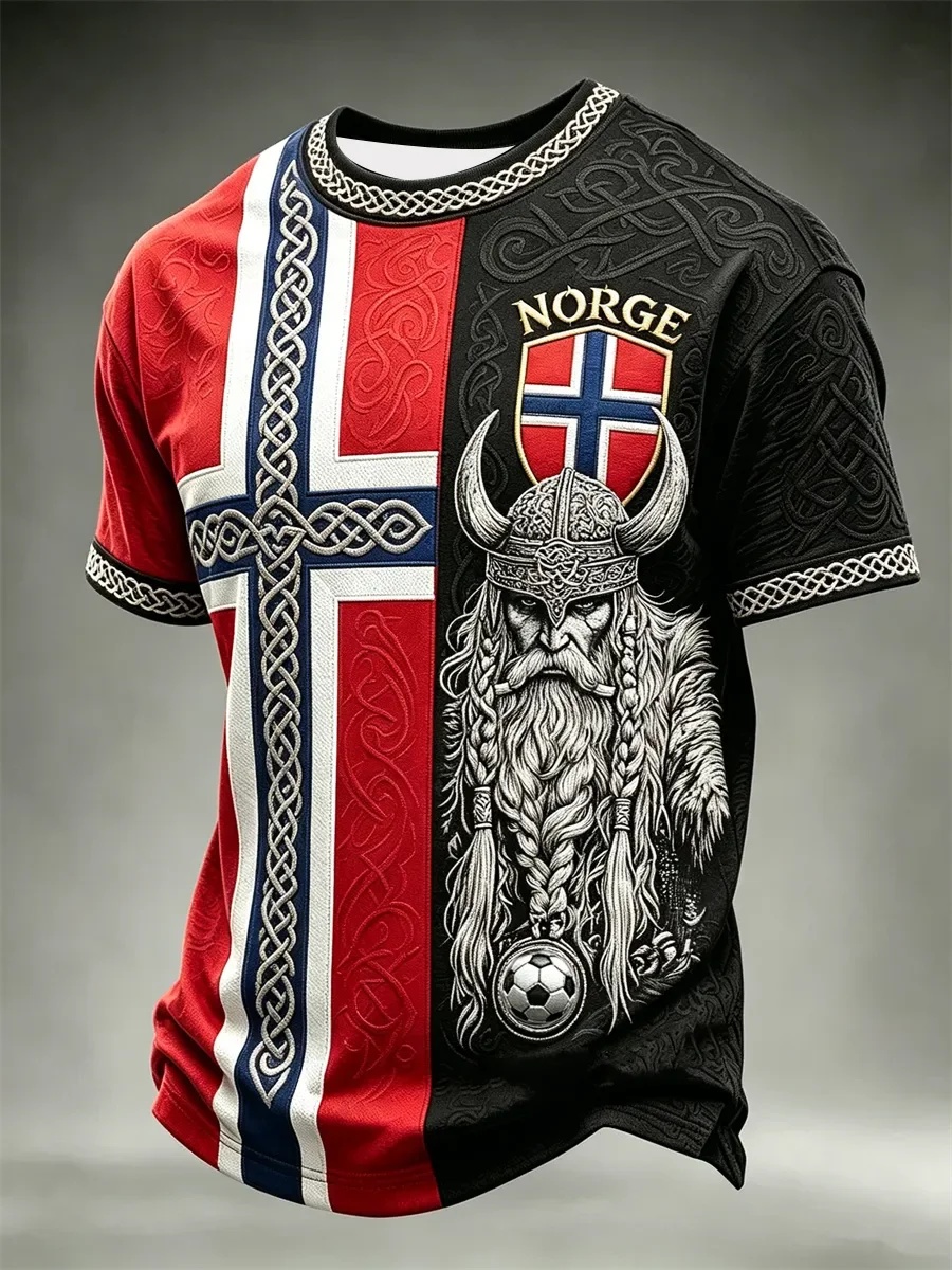 Summer Viking Clothing - Летняя мужская футболка 2026 года с