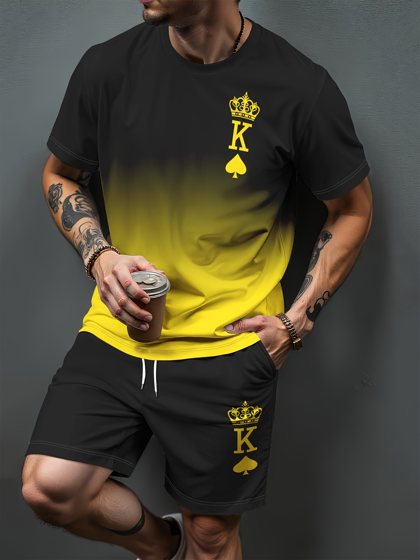 Спортивные костюмы с градиентн – обзор и цена Summer Clothing For Young Men