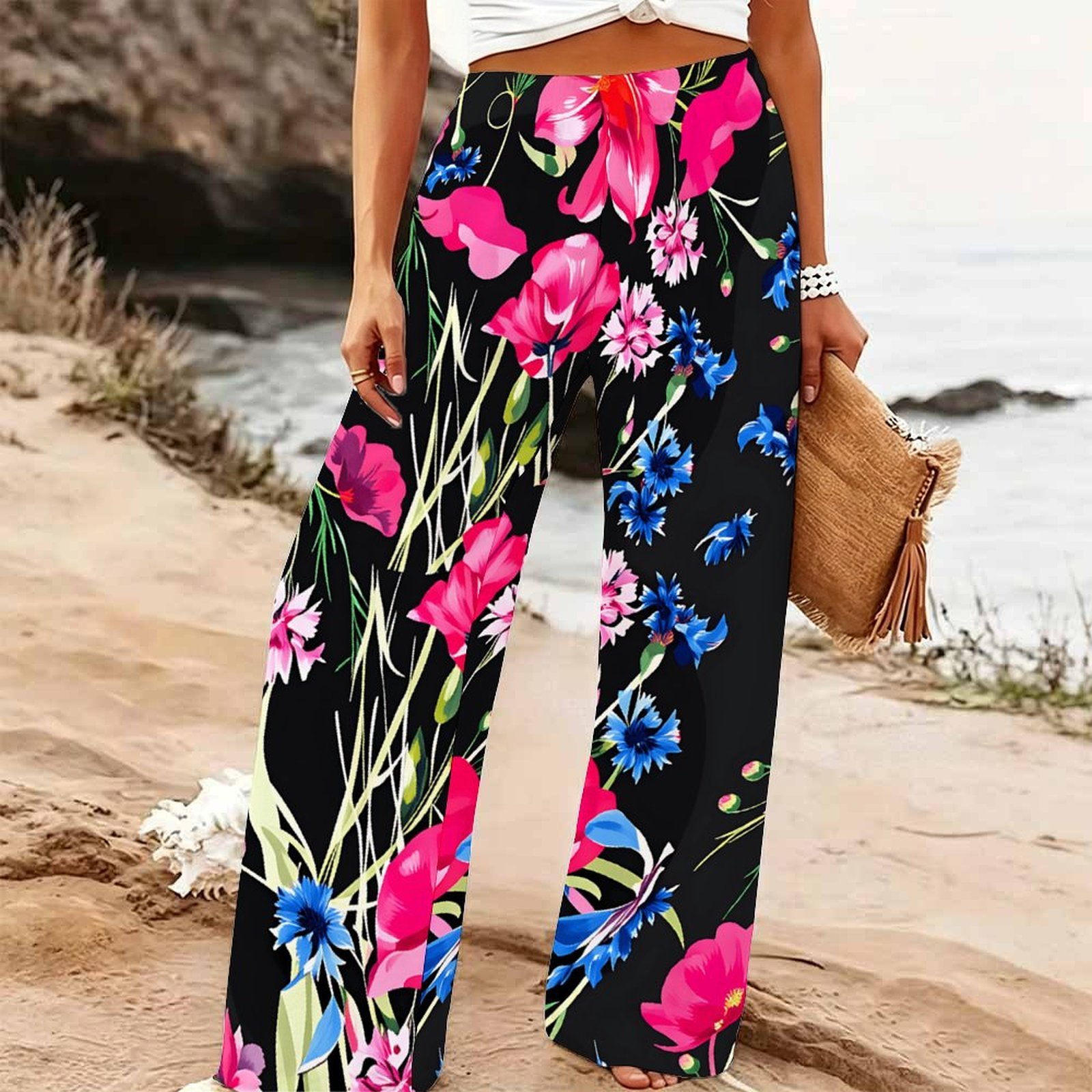 Женские летние пляжные брюки-п – обзор и цена Palazzo Pant Wide