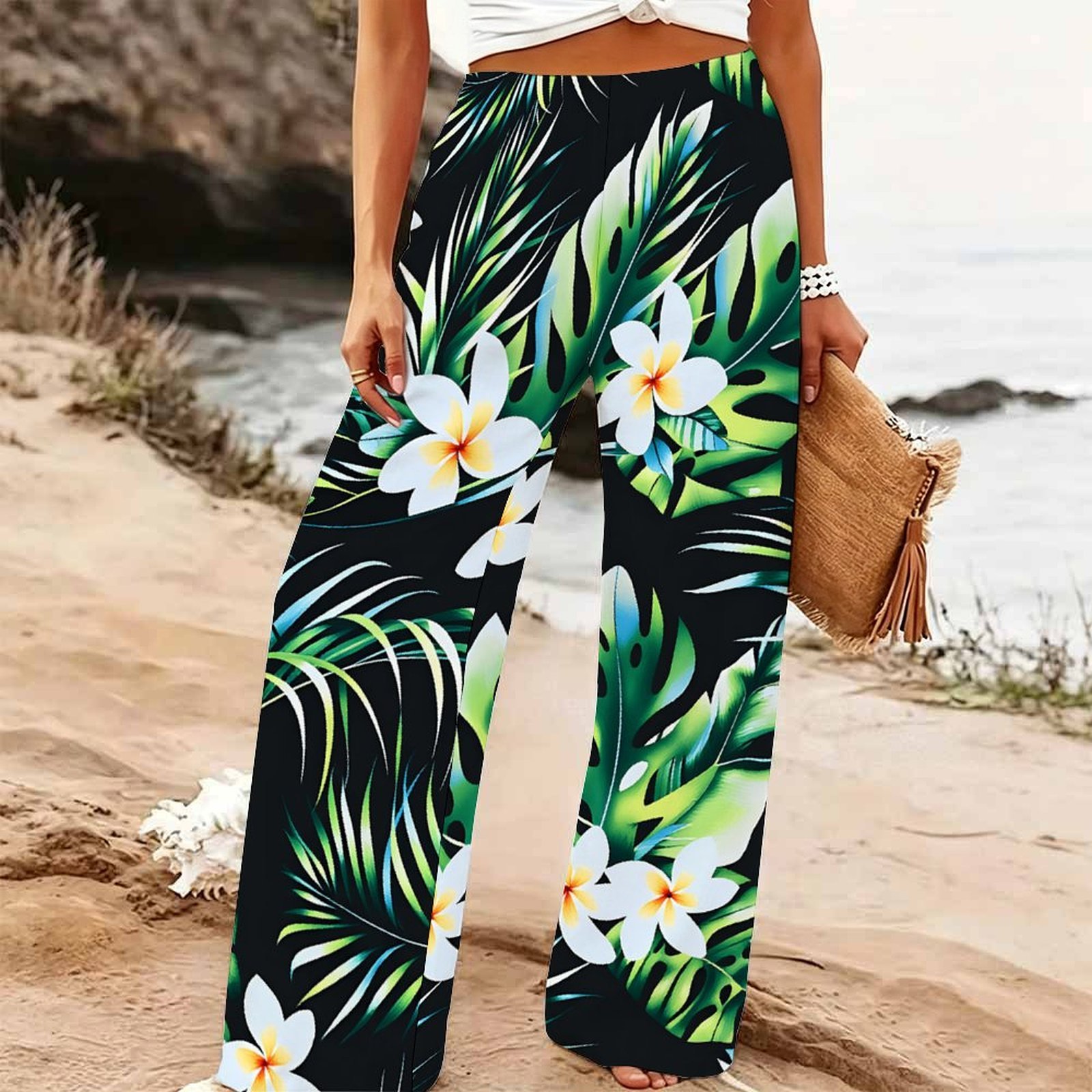 Женские летние пляжные брюки-п – обзор и цена Palazzo Pant Wide