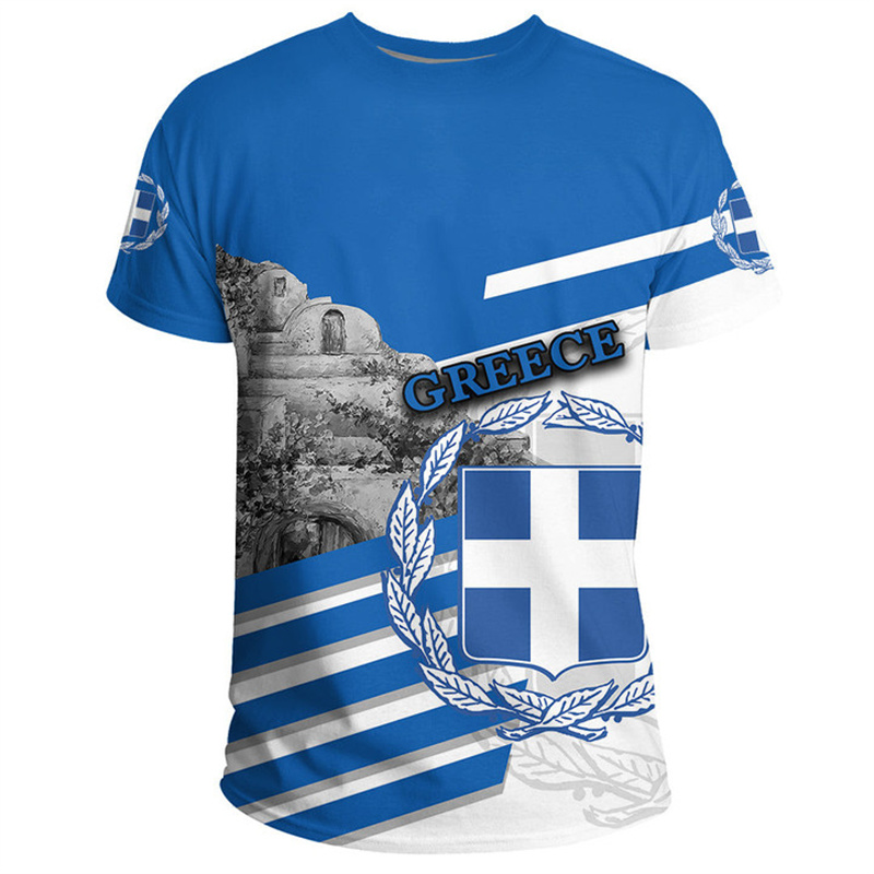 Greece Flag Map 3d Printed T S – обзор и цена Summer Clothing For Greece