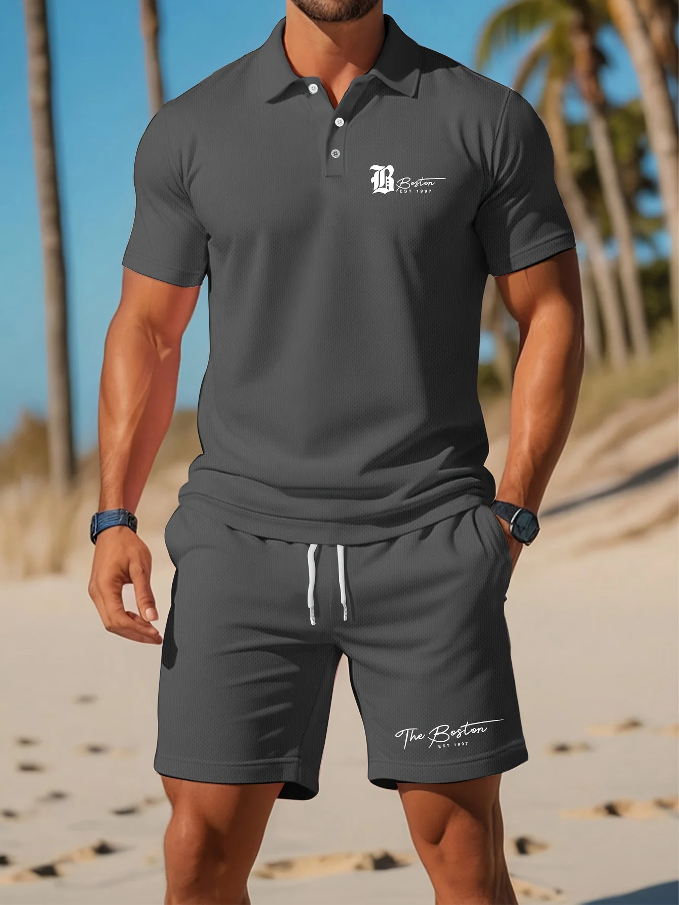 Летний новый мужской комплект  – обзор и цена Summer Clothing Guys