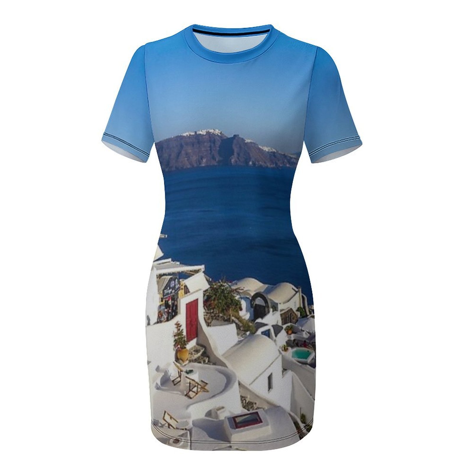 Платье с короткими рукавами с  – обзор и цена Summer Clothing For Greece