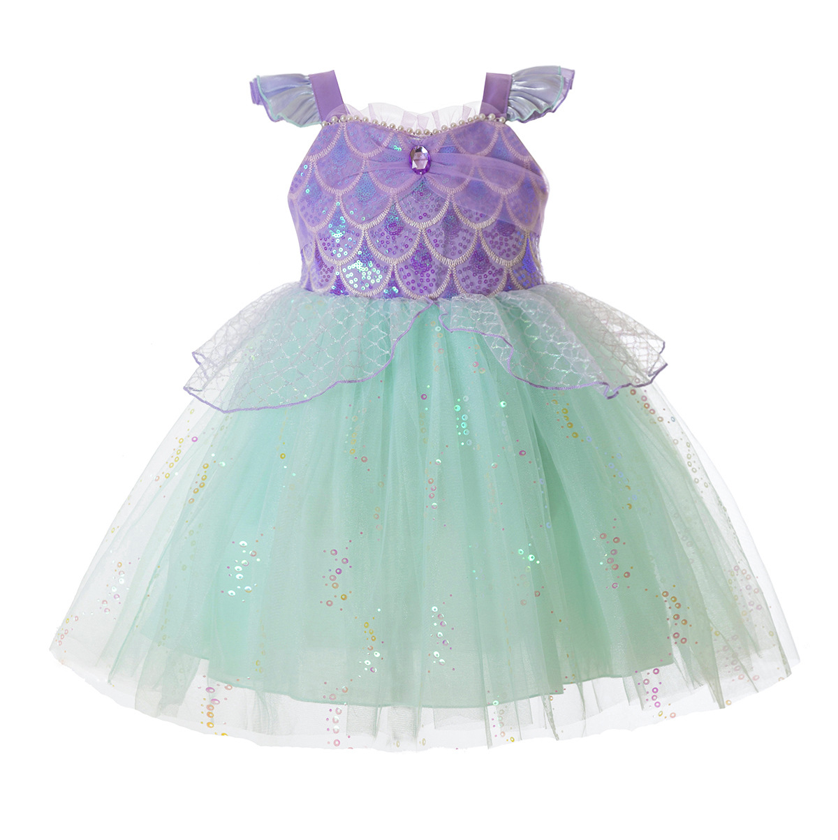 Детский костюм русалки-принцес – обзор и цена Summer Clothing For Kids Girls