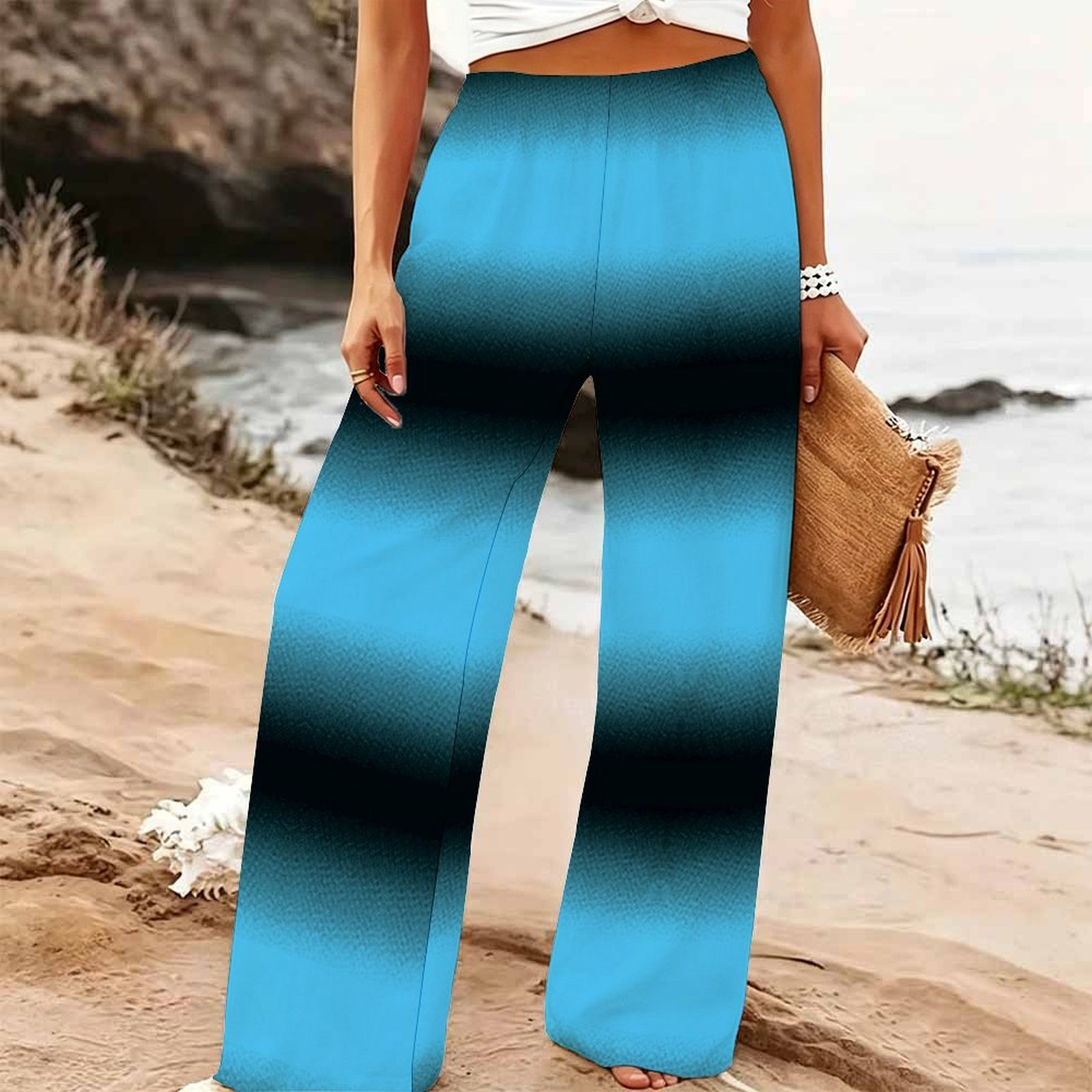Женские летние пляжные брюки-п – обзор и цена Palazzo Pant Wide