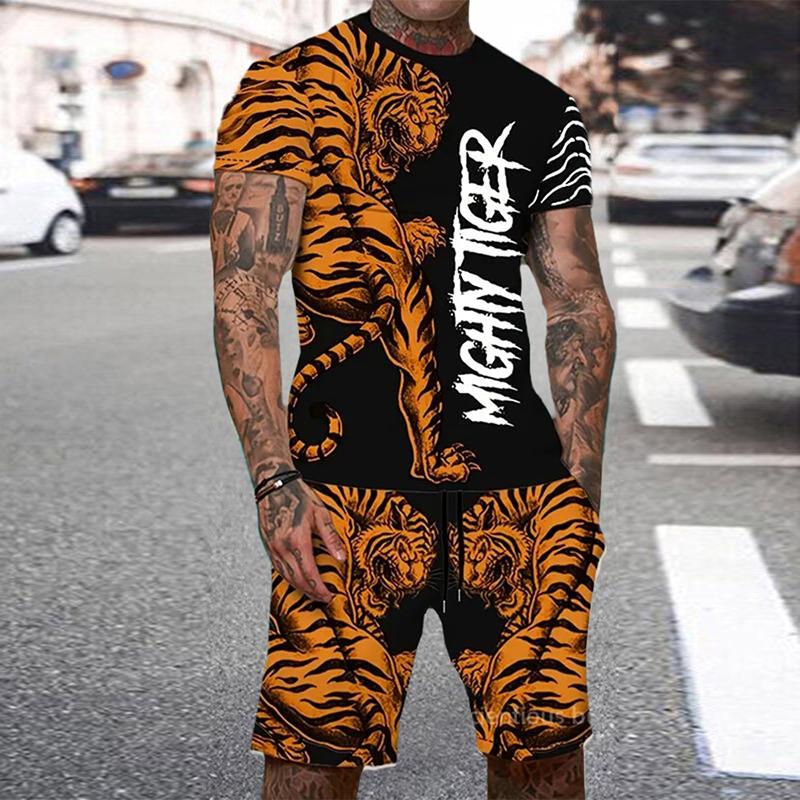 Мужской спортивный костюм с 3D – обзор и цена Summer Clothing For Young Men