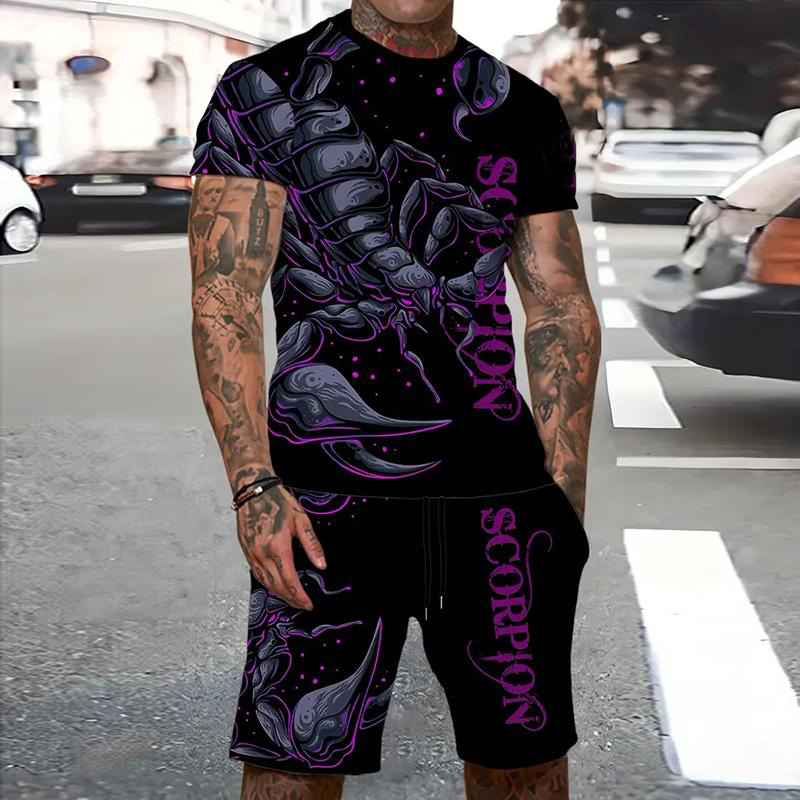 Мужской спортивный костюм с 3D – обзор и цена Summer Clothing For Young Men