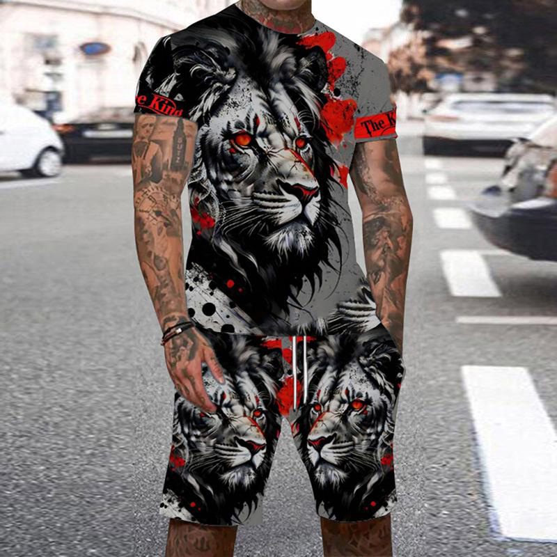 Мужской спортивный костюм с 3D – обзор и цена Summer Clothing For Young Men