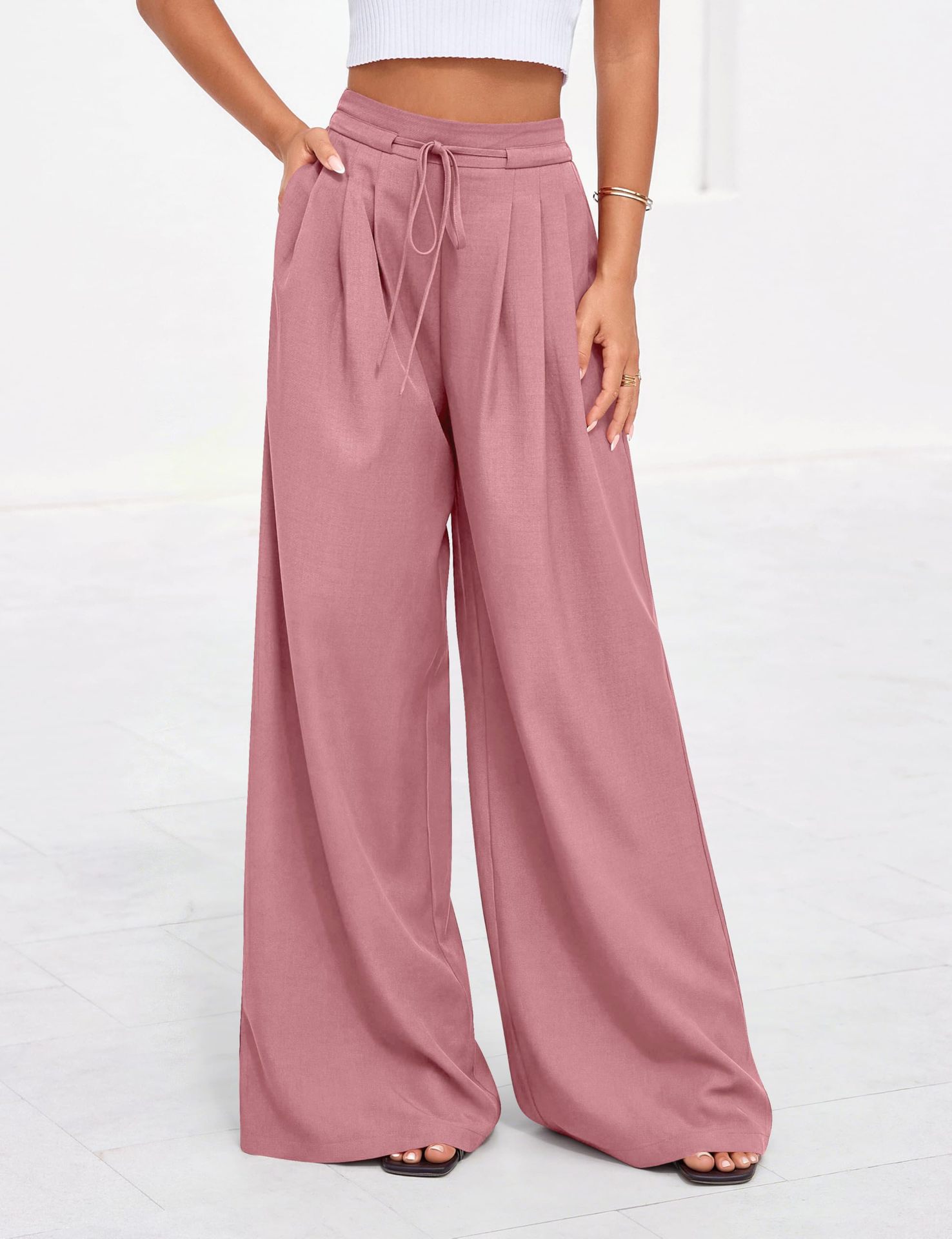 Женские брюки палаццо с высоко – обзор и цена Palazzo Pant Wide