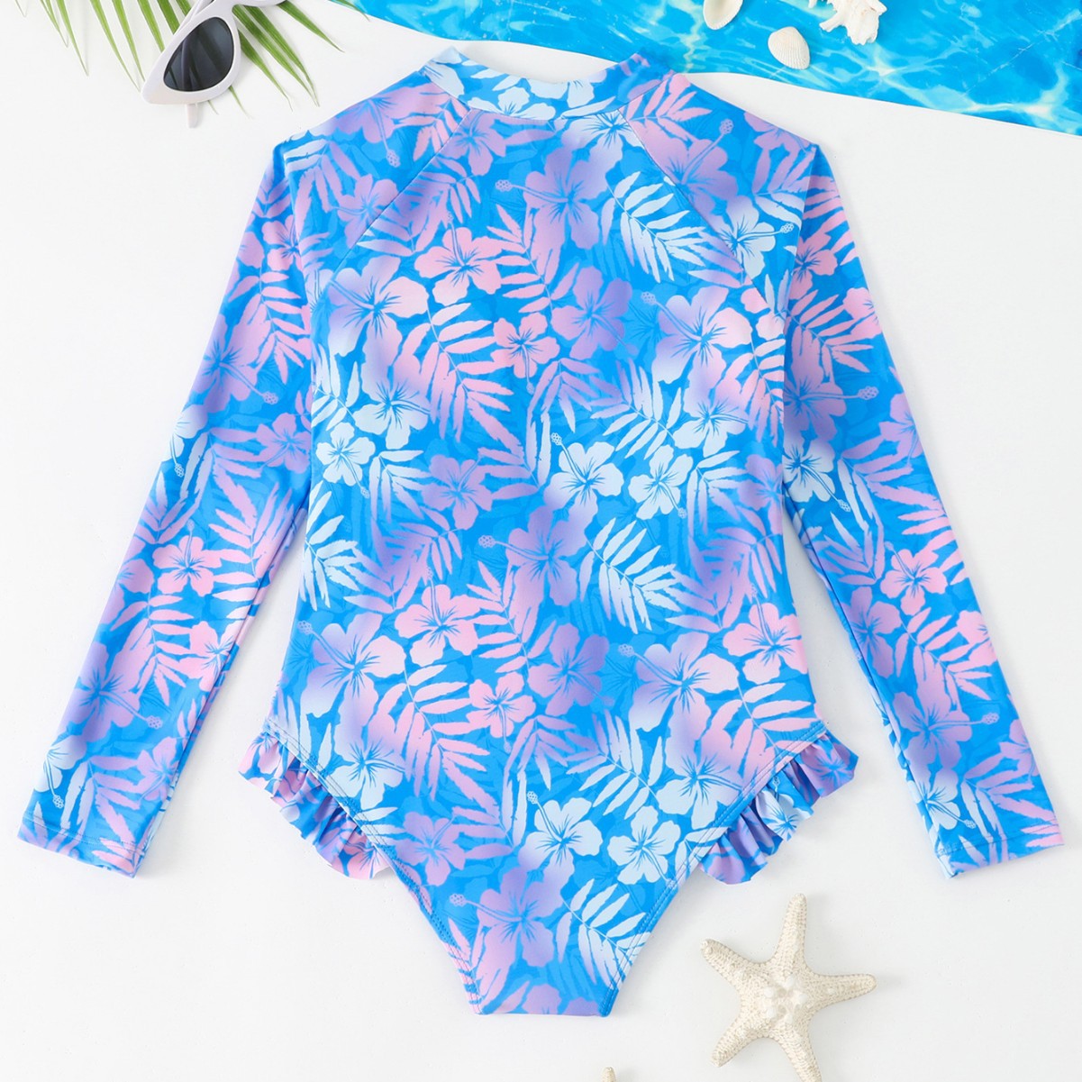 Детский слитный купальник с гр – обзор и цена Rash Guard Long Sleeve