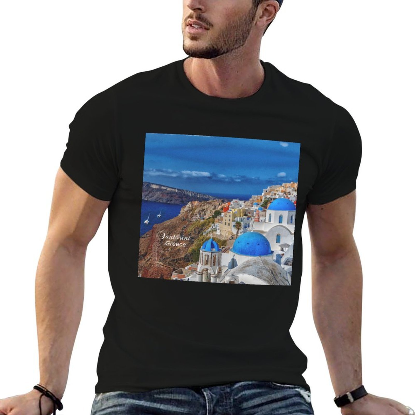Санторини, Греция – футболка с – обзор и цена Summer Clothing For Greece