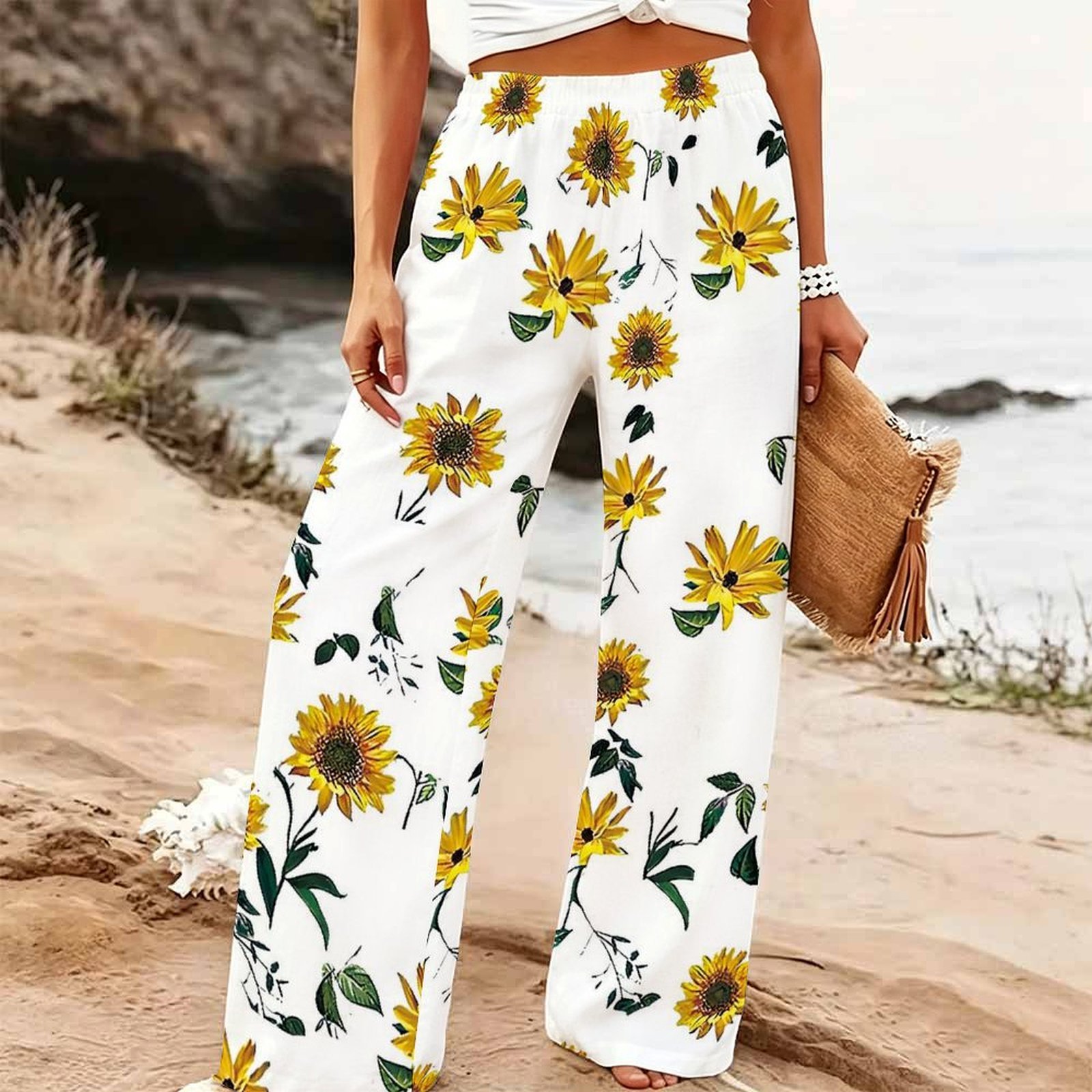 Женские летние пляжные брюки-п – обзор и цена Palazzo Pant Wide
