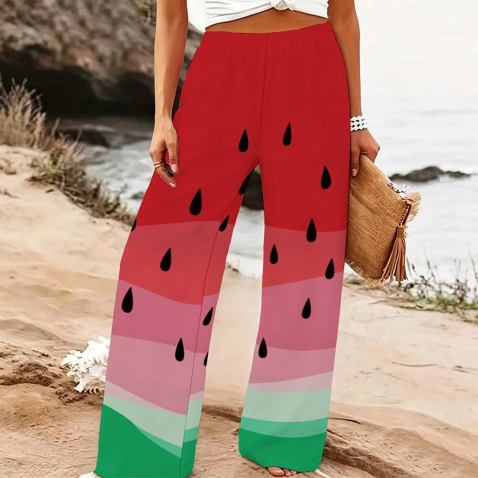 Женские летние пляжные брюки-п – обзор и цена Palazzo Pant Wide