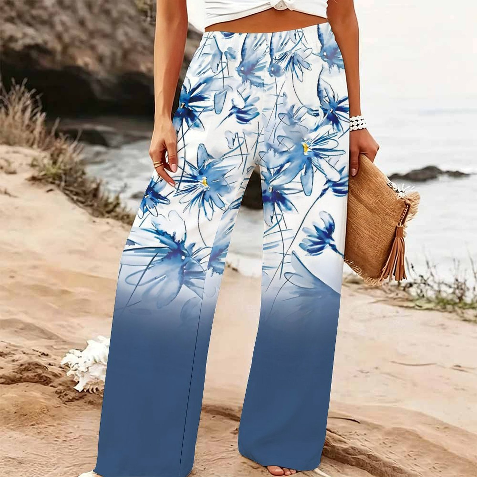 Женские летние пляжные брюки-п – обзор и цена Palazzo Pant Wide
