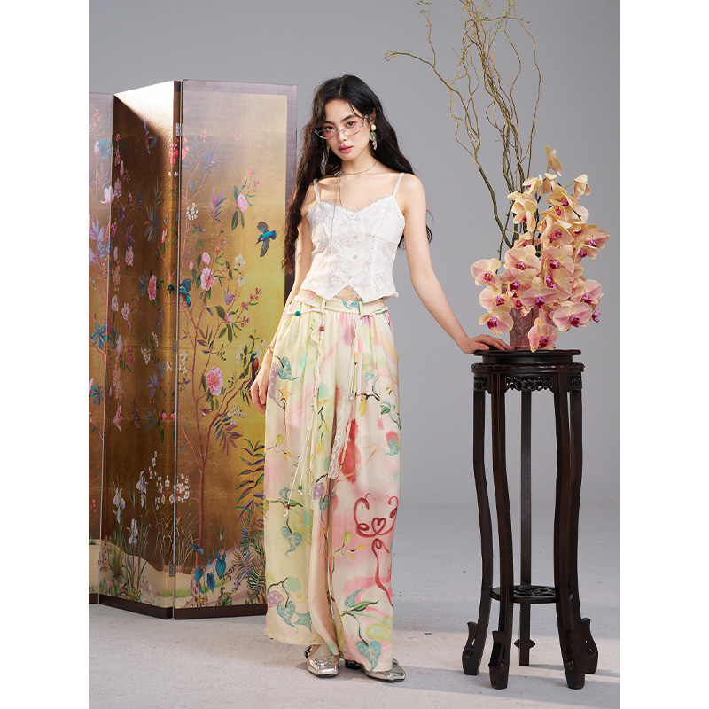 Широкие брюки ELFSACK с акваре – обзор и цена Palazzo Pant Wide