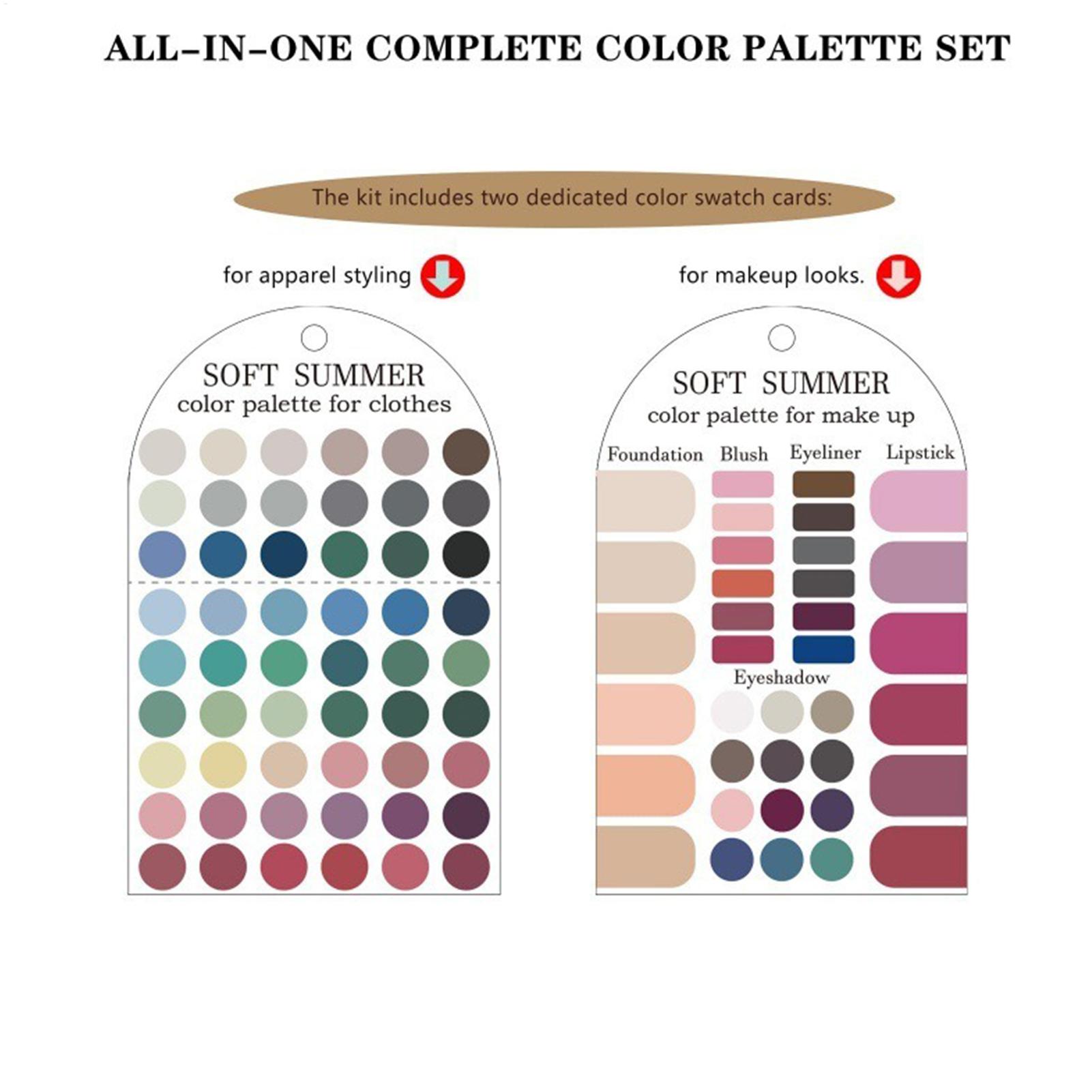 Набор из 2 акриловых палитр: м – обзор и цена Summer Clothing Color Palette