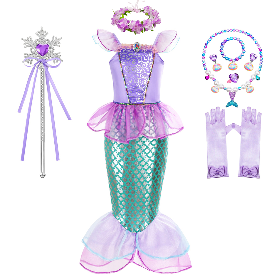 Костюм Русалки для девочек, пл – обзор и цена Summer Clothing For Kids Girls