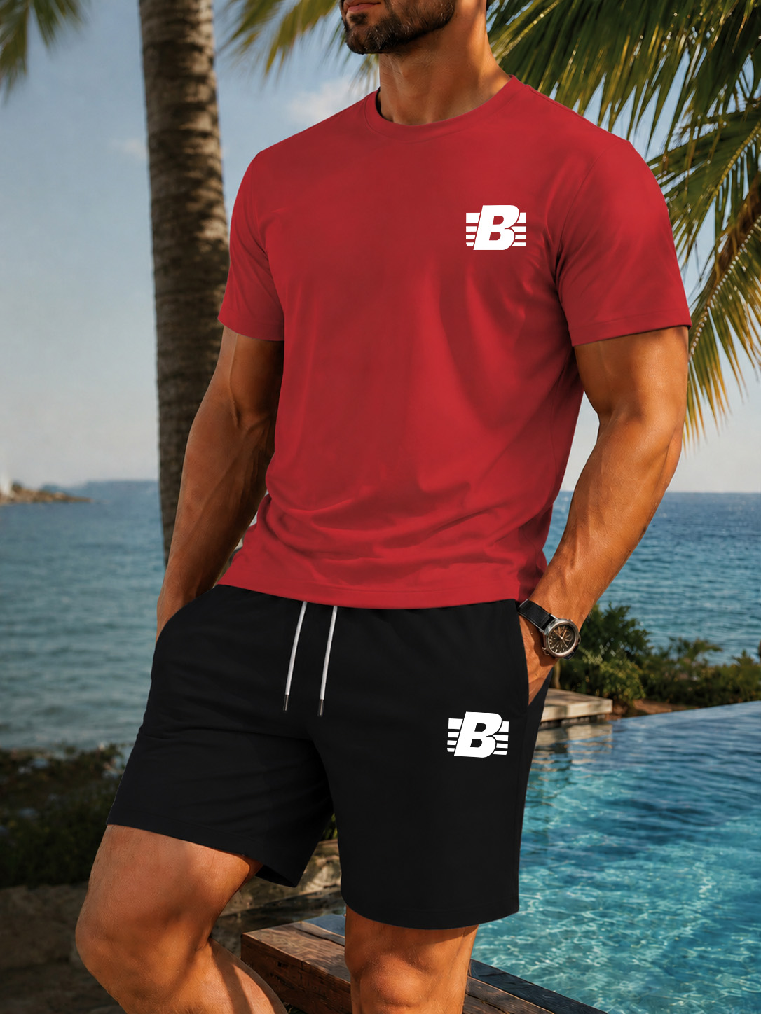 Мужской спортивный костюм-двой – обзор и цена Summer Clothing For Young Men