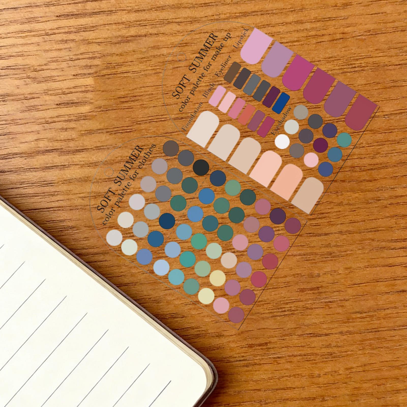 2 штуки акриловой палитры с мя – обзор и цена Summer Clothing Color Palette