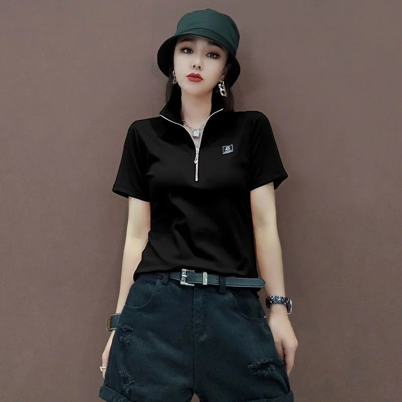 Женская футболка-поло с коротк – обзор и цена Quality Summer Clothing For Women